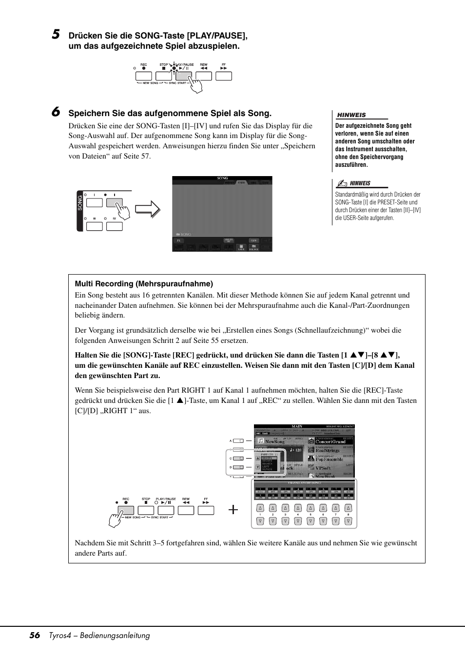 Yamaha Tyros4 User Manual | Page 56 / 126