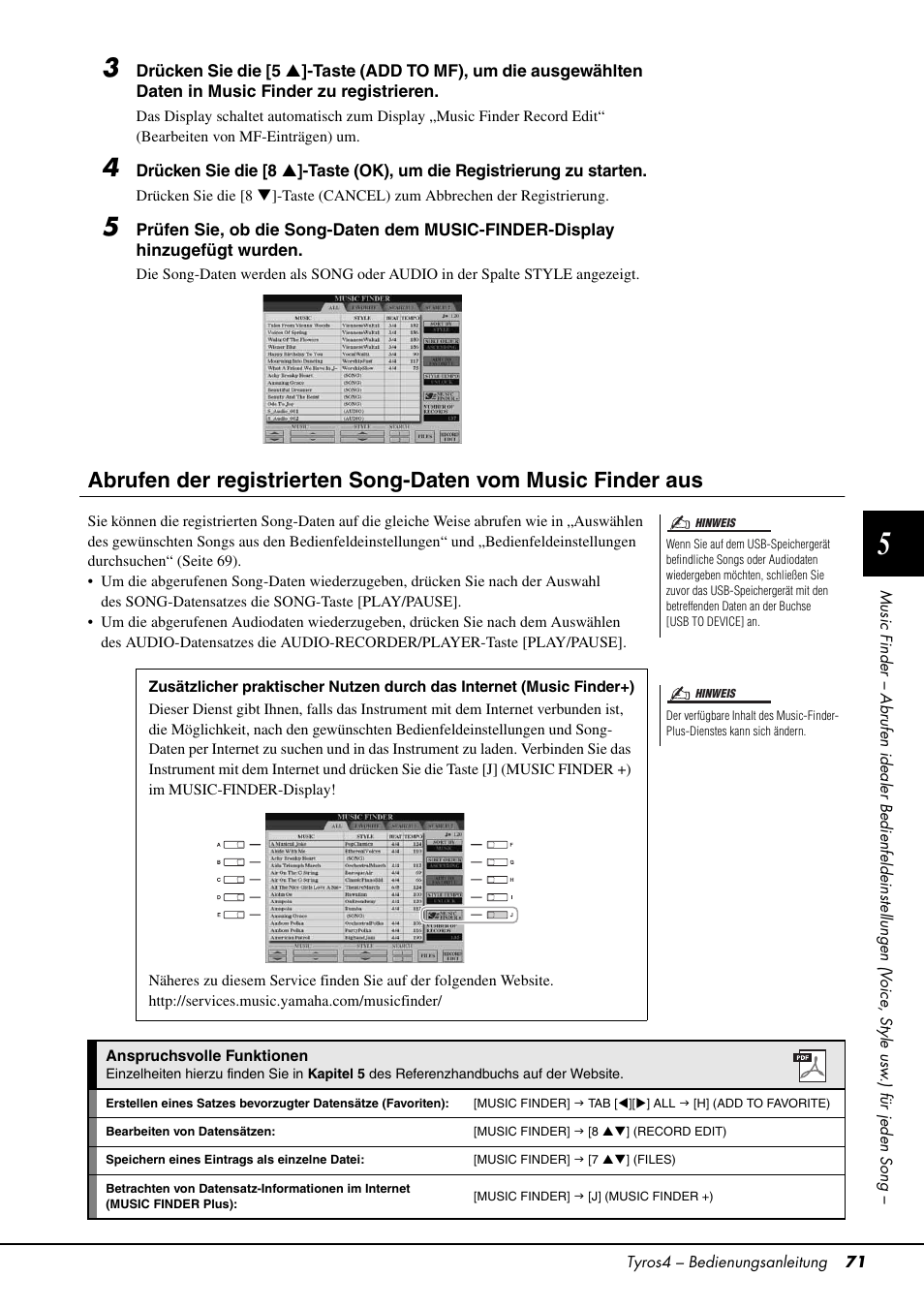 Yamaha Tyros4 User Manual | Page 71 / 126