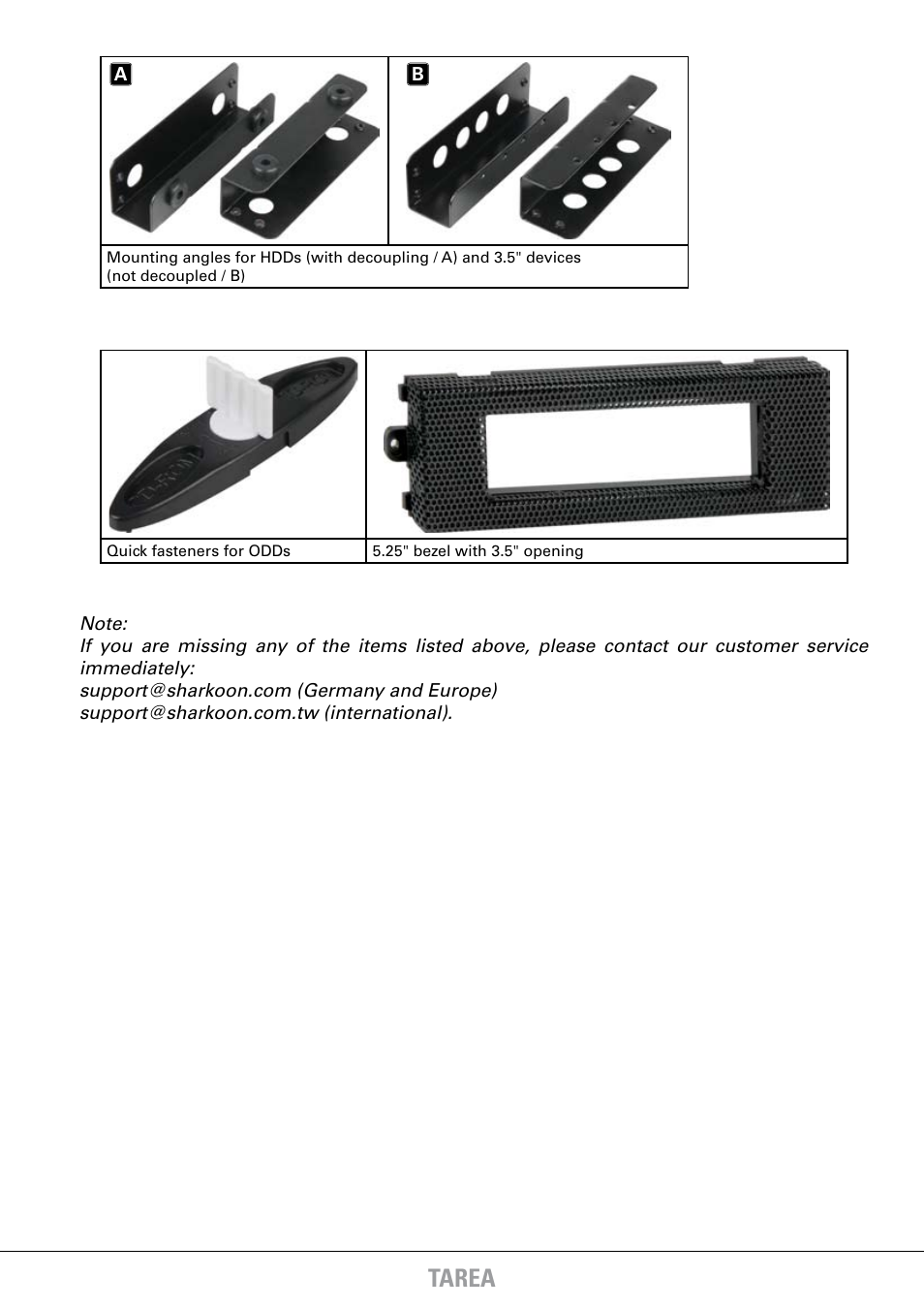 Tarea | SHARKOON Tarea User Manual | Page 4 / 15