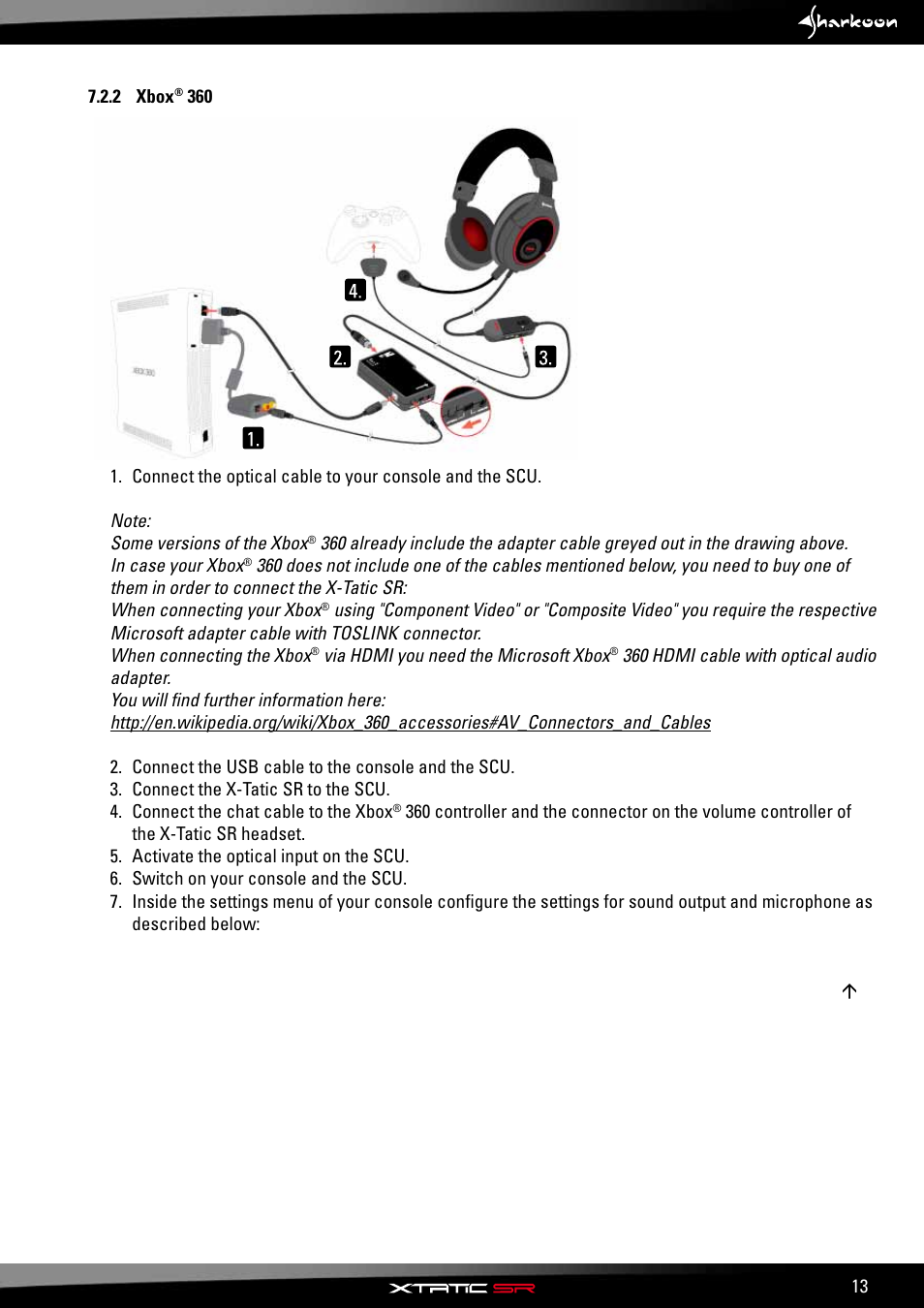 Xbox | SHARKOON X-Tatic SR User Manual | Page 15 / 23