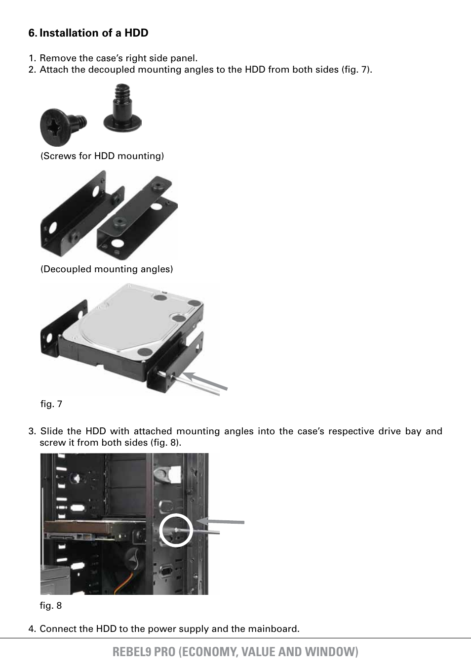 Rebel9 pro (economy, value and window) | SHARKOON Rebel9 Pro Window User Manual | Page 10 / 16