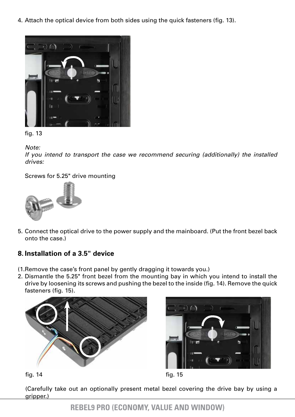 Rebel9 pro (economy, value and window) | SHARKOON Rebel9 Pro Window User Manual | Page 12 / 16