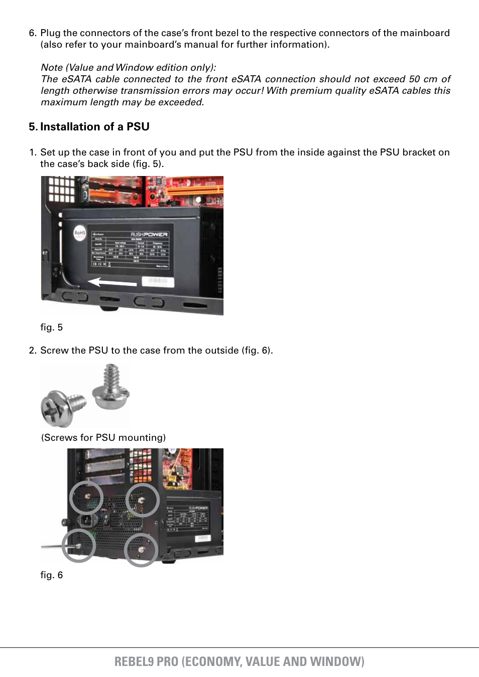 Rebel9 pro (economy, value and window) | SHARKOON Rebel9 Pro Window User Manual | Page 9 / 16