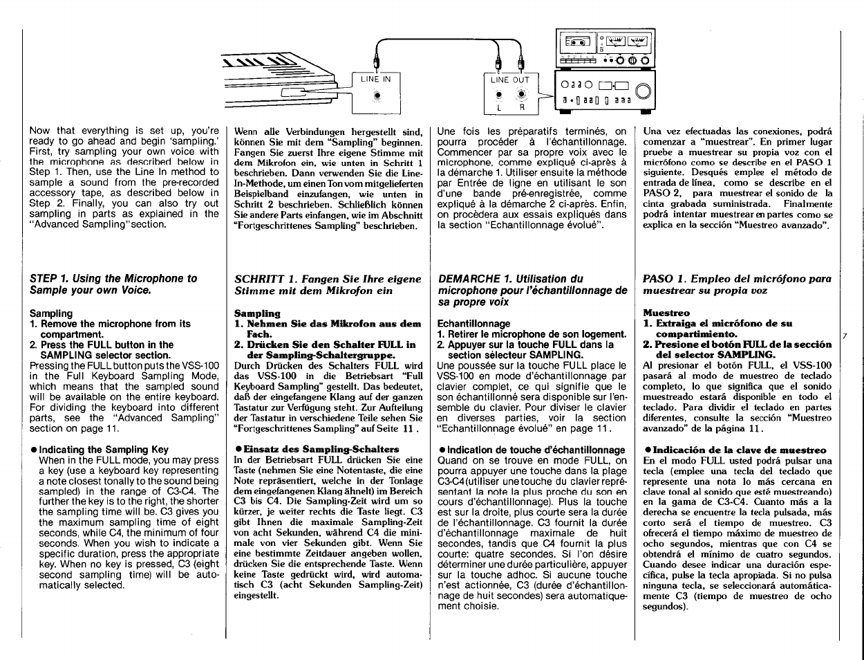 Yamaha VSS-100 User Manual | Page 9 / 24