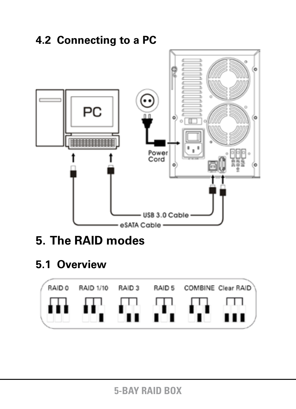SHARKOON 5-Bay RAID Box User Manual | Page 5 / 8