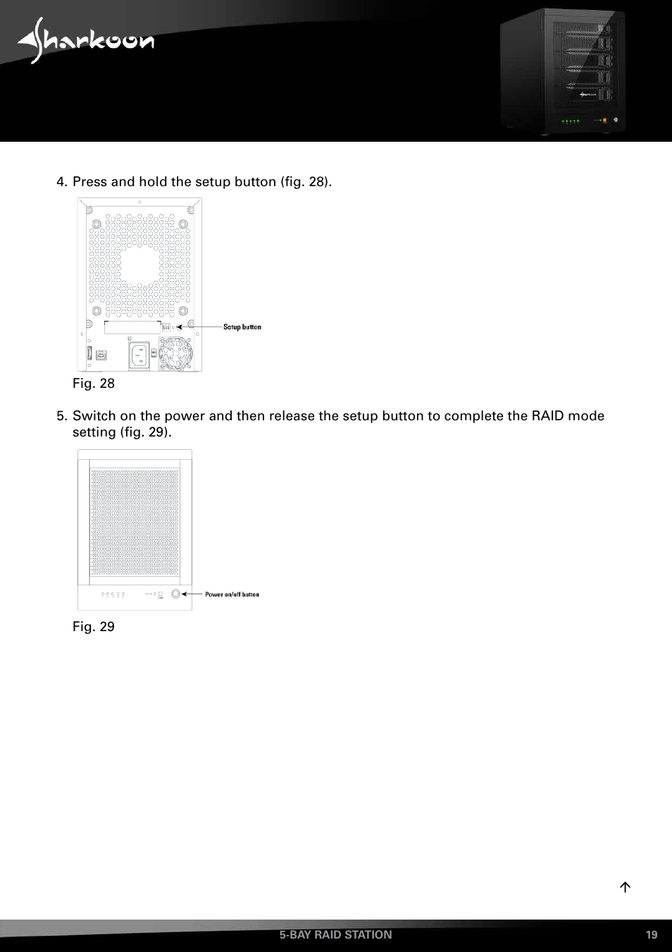 SHARKOON 5-Bay RAID-Station User Manual | Page 19 / 37