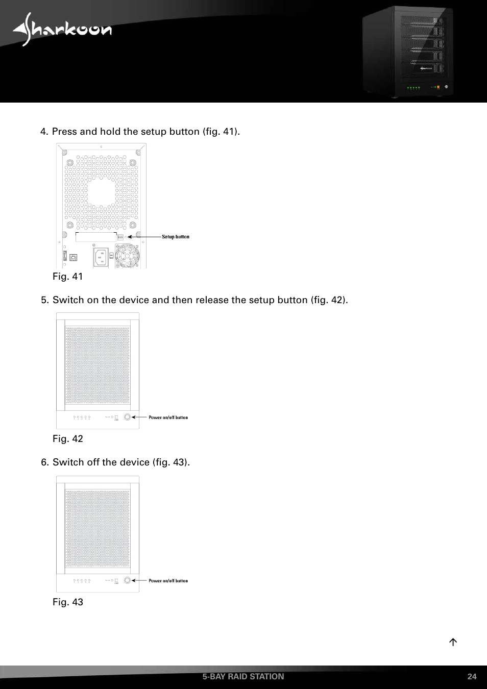 SHARKOON 5-Bay RAID-Station User Manual | Page 24 / 37