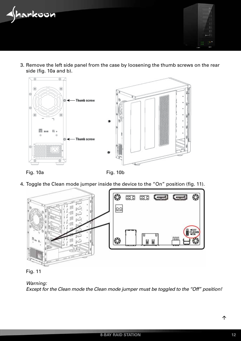 SHARKOON 8-Bay RAID-Station User Manual | Page 12 / 27