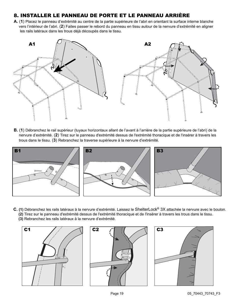ShelterLogic 70743 12 x 12 x 8 Shed-in-a-Box User Manual | Page 19 / 33