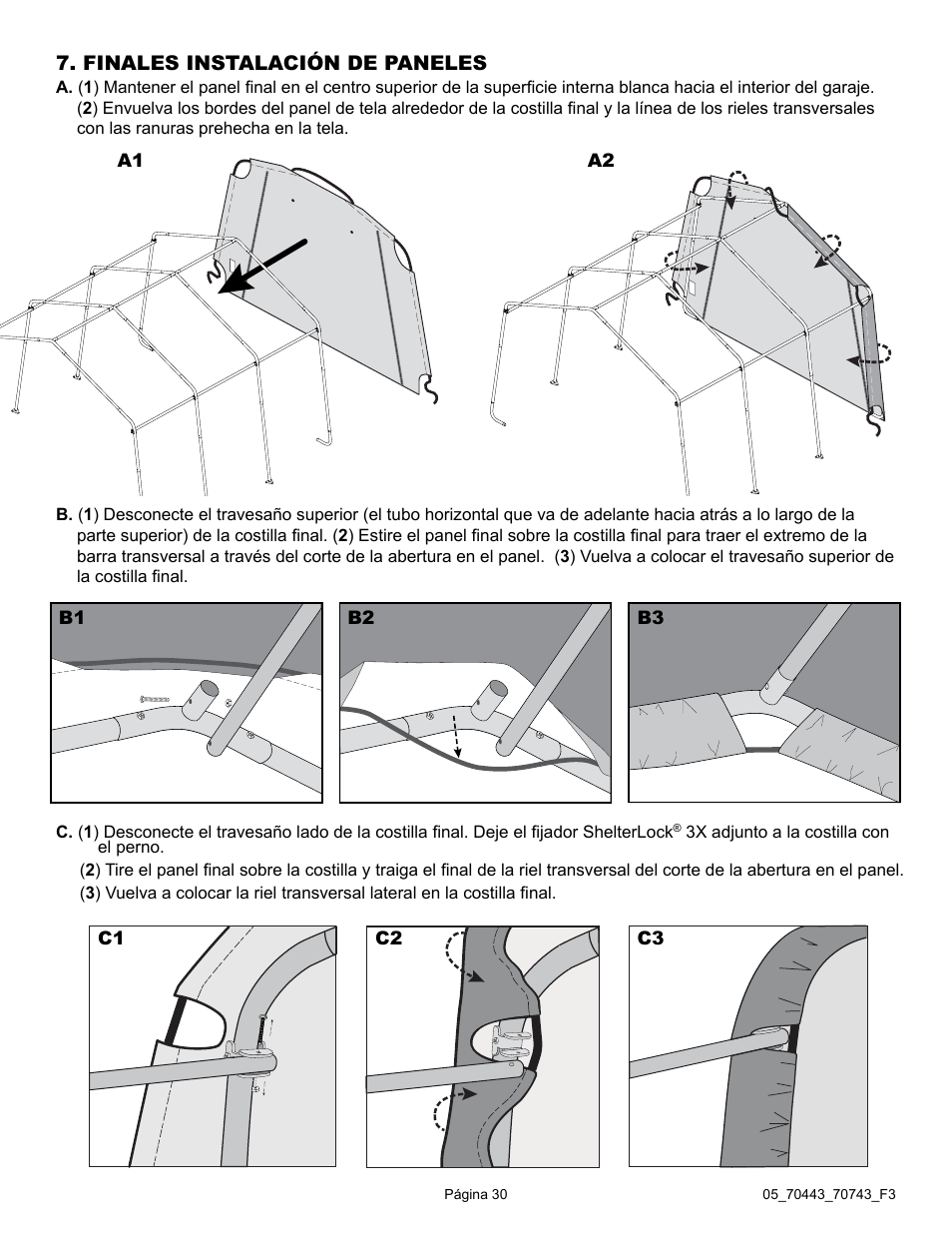 ShelterLogic 70743 12 x 12 x 8 Shed-in-a-Box User Manual | Page 30 / 33