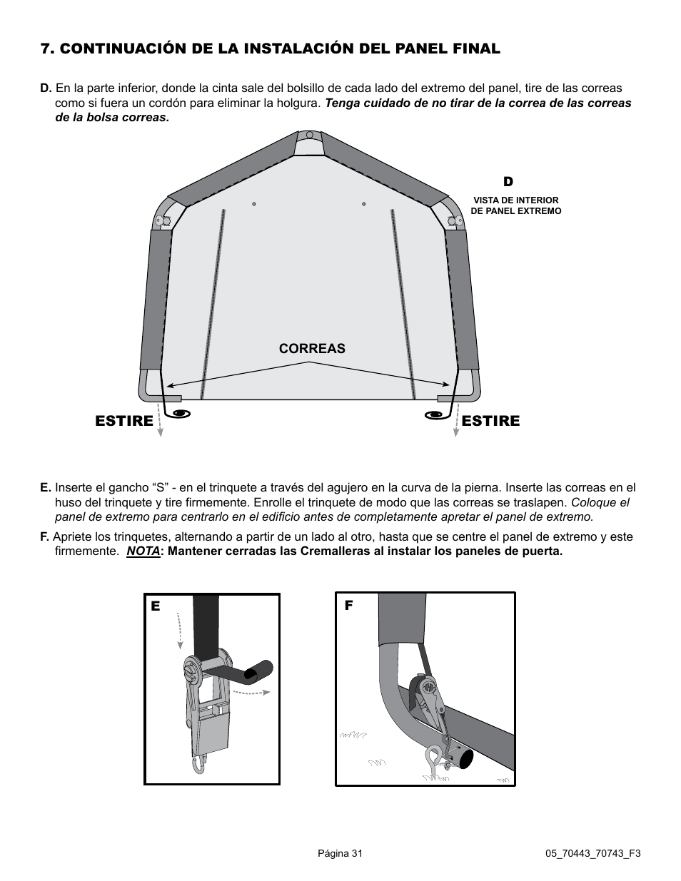ShelterLogic 70743 12 x 12 x 8 Shed-in-a-Box User Manual | Page 31 / 33