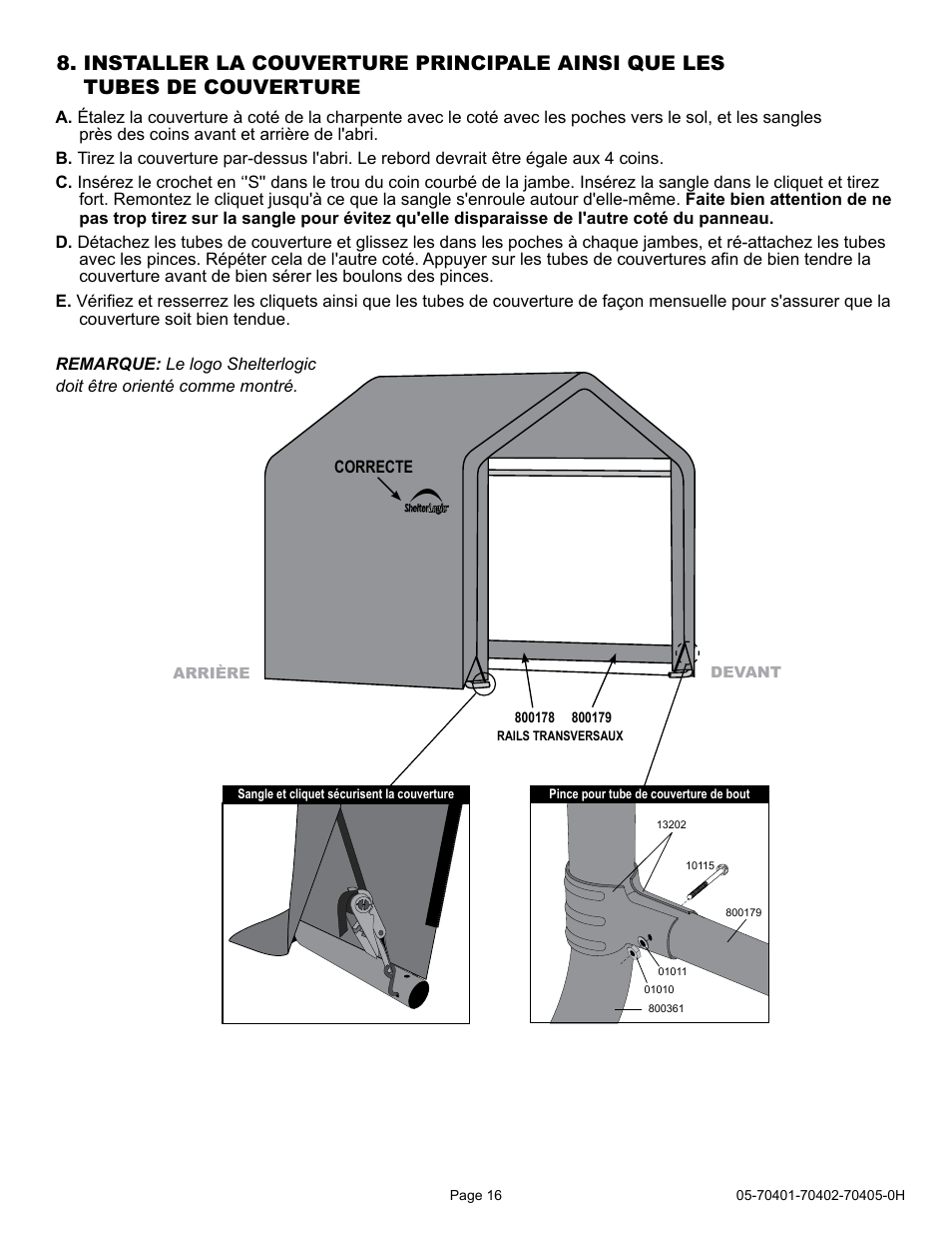 ShelterLogic 70405 6 x 6 x 6 Shed-in-a-Box User Manual | Page 16 / 24
