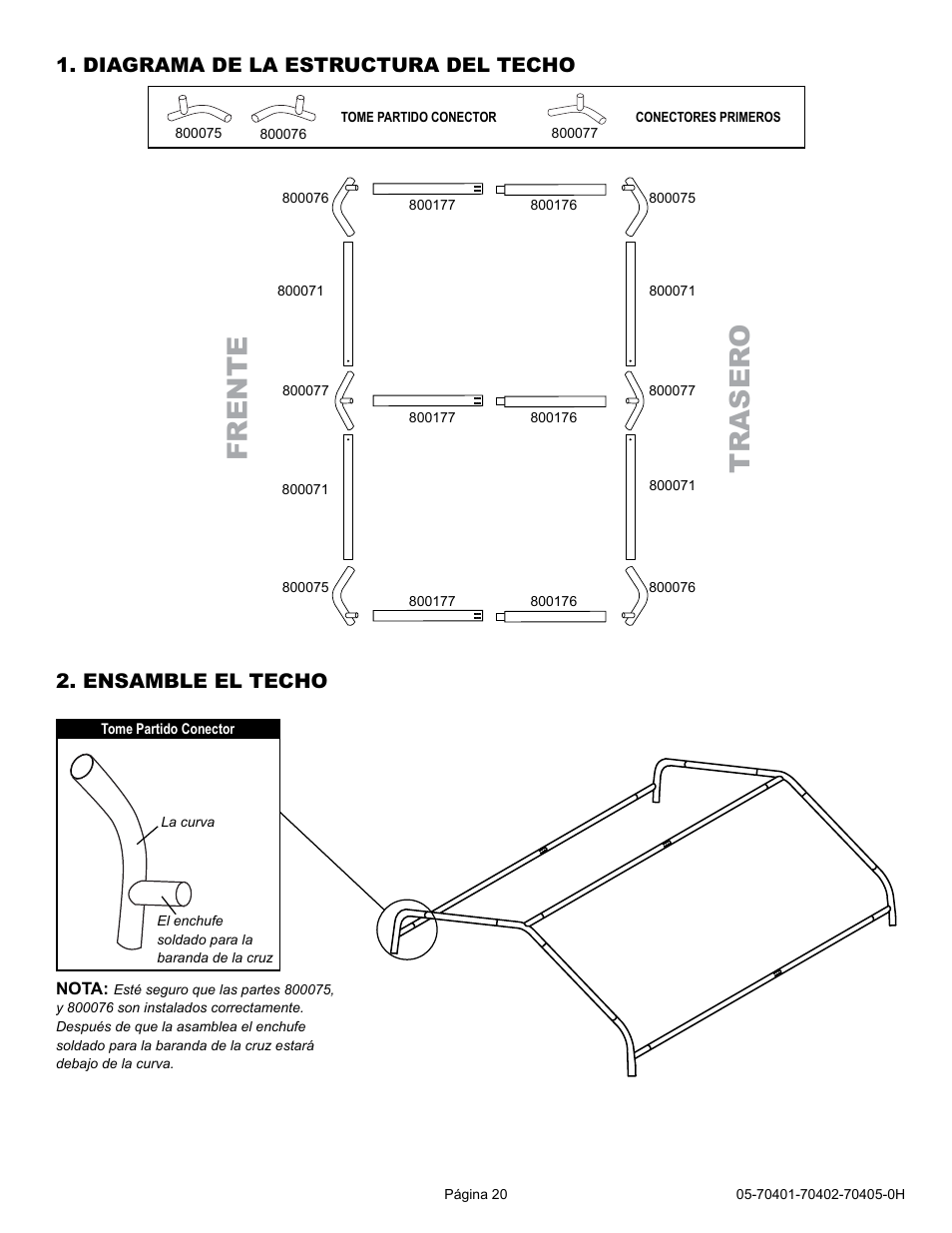 Frente tr as er o | ShelterLogic 70405 6 x 6 x 6 Shed-in-a-Box User Manual | Page 20 / 24