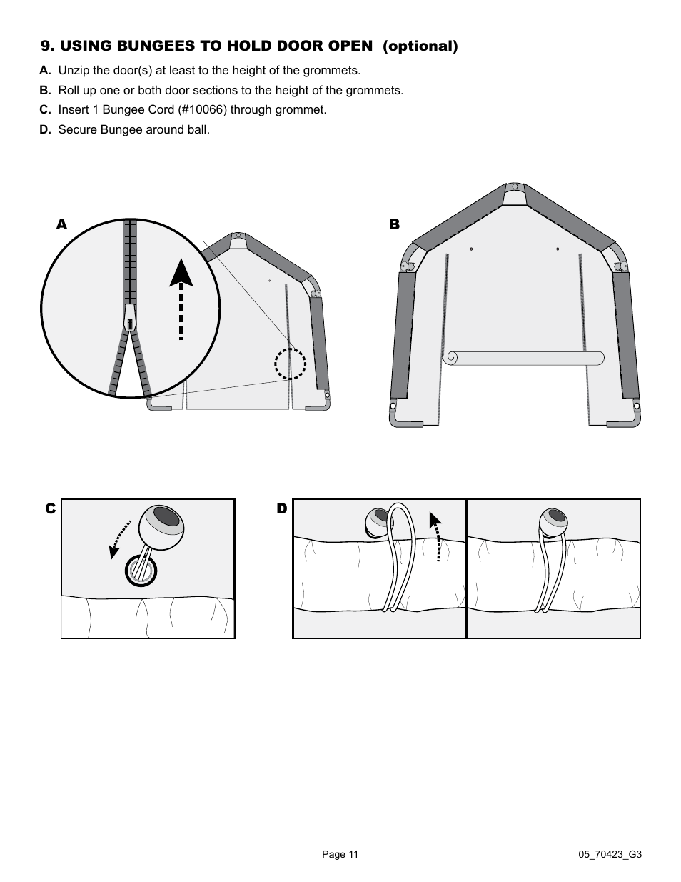 ShelterLogic 70423 8 x 8 x 8 Shed-in-a-Box User Manual | Page 11 / 33