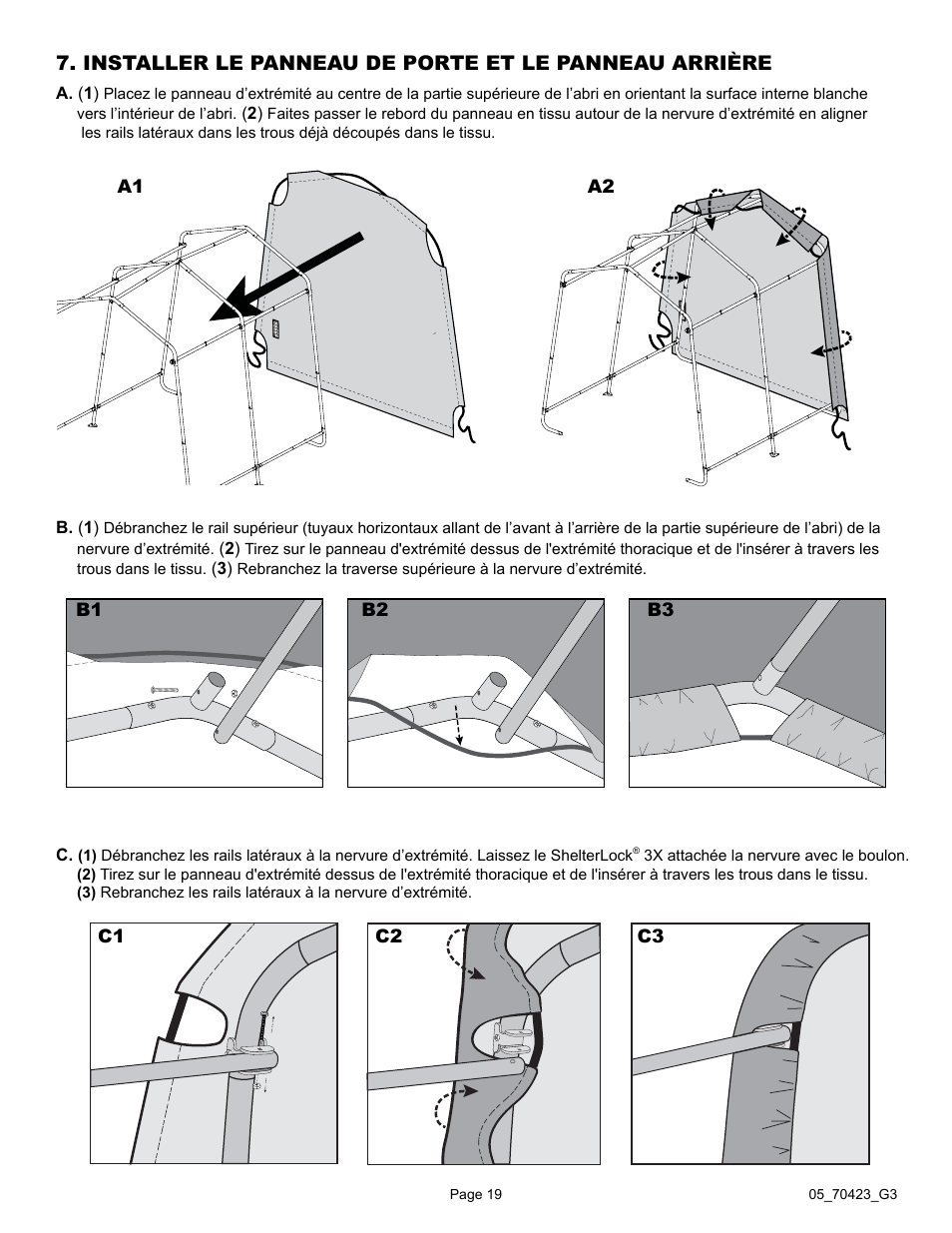 ShelterLogic 70423 8 x 8 x 8 Shed-in-a-Box User Manual | Page 19 / 33