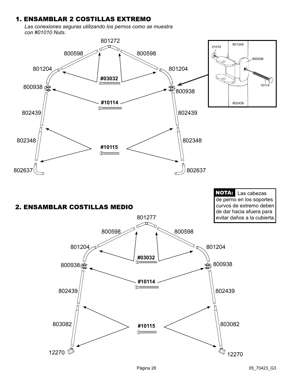 ShelterLogic 70423 8 x 8 x 8 Shed-in-a-Box User Manual | Page 26 / 33