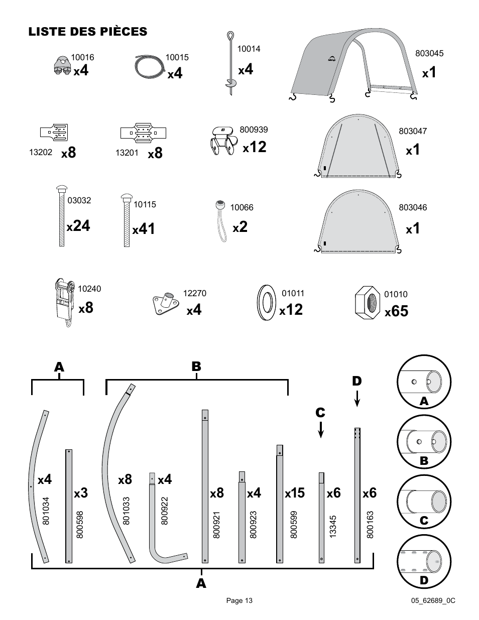 ShelterLogic 62689 10 x 15 x 8 AutoShelter RoundTop 1015 - Sandstone User Manual | Page 13 / 30