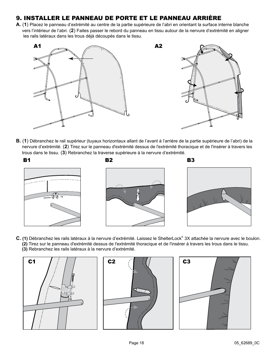 ShelterLogic 62689 10 x 15 x 8 AutoShelter RoundTop 1015 - Sandstone User Manual | Page 18 / 30