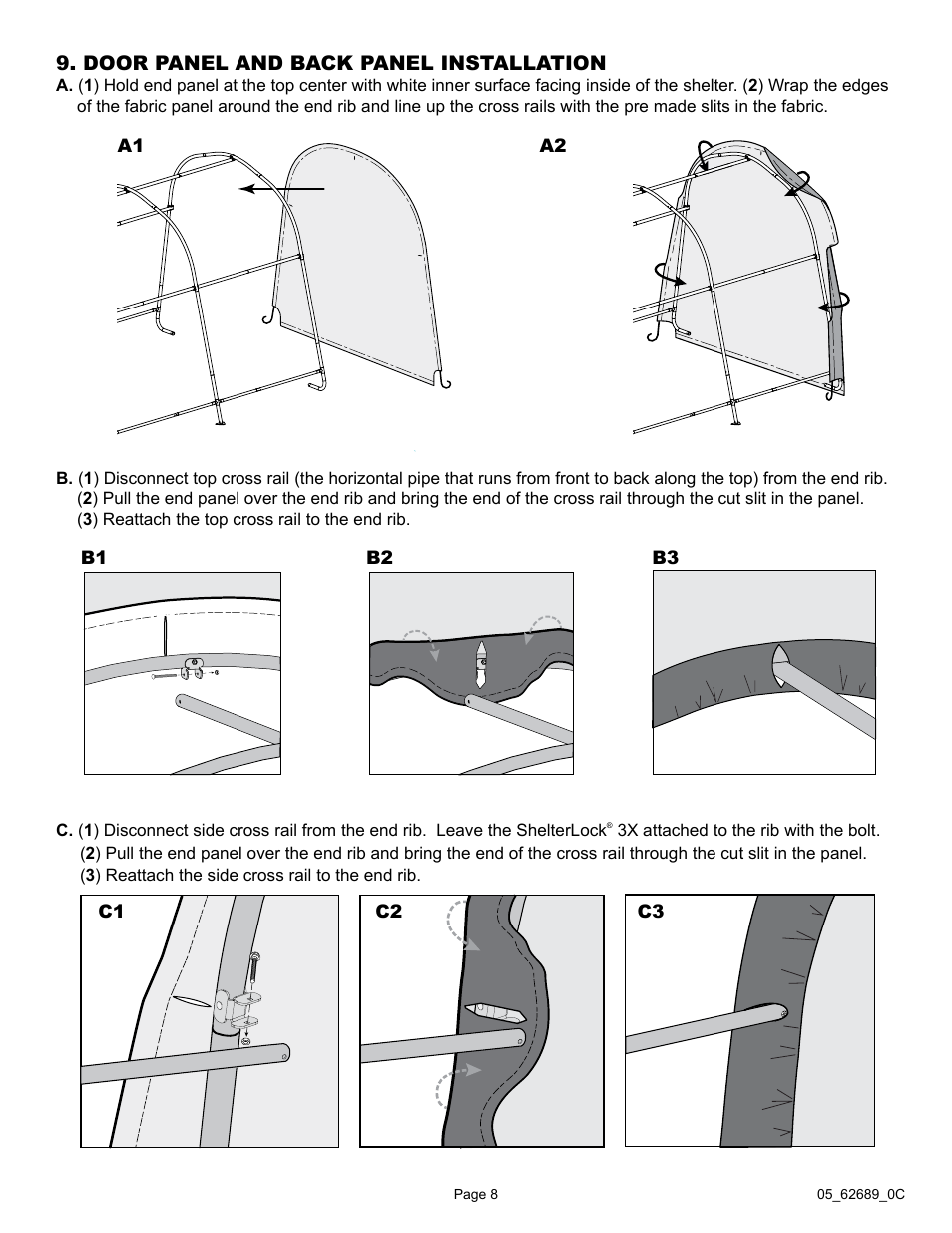 ShelterLogic 62689 10 x 15 x 8 AutoShelter RoundTop 1015 - Sandstone User Manual | Page 8 / 30
