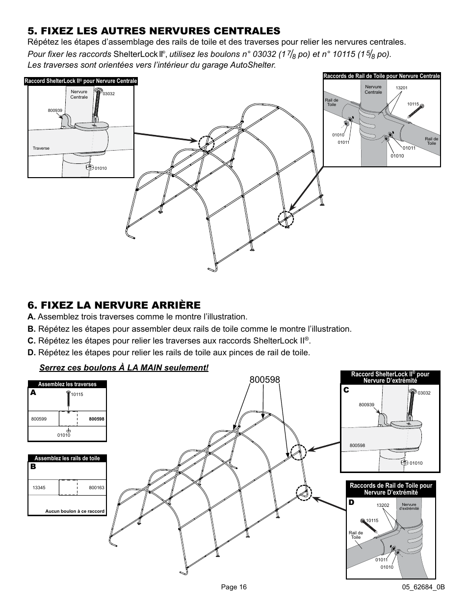 ShelterLogic 62684 10 x 20 x 8 AutoShelter RoundTop 1020 - Sandstone User Manual | Page 16 / 30