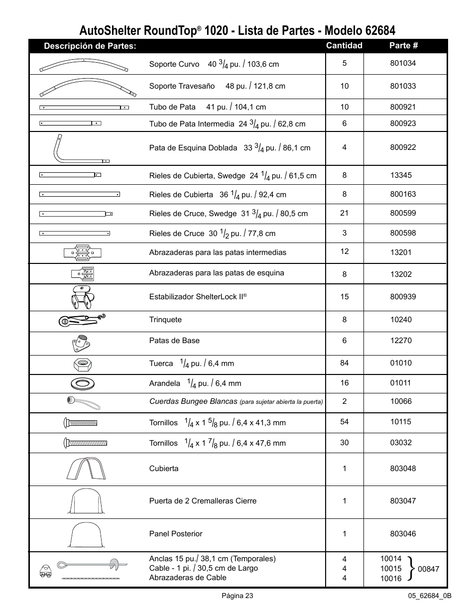 Autoshelter roundtop | ShelterLogic 62684 10 x 20 x 8 AutoShelter RoundTop 1020 - Sandstone User Manual | Page 23 / 30