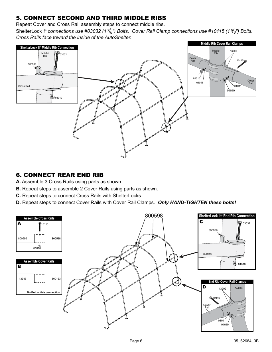 ShelterLogic 62684 10 x 20 x 8 AutoShelter RoundTop 1020 - Sandstone User Manual | Page 6 / 30