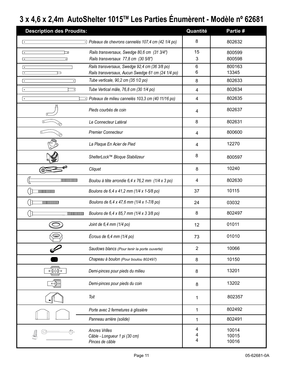 ShelterLogic 62681 10 x 15 x 8 AutoShelter 1015 User Manual | Page 11 / 24