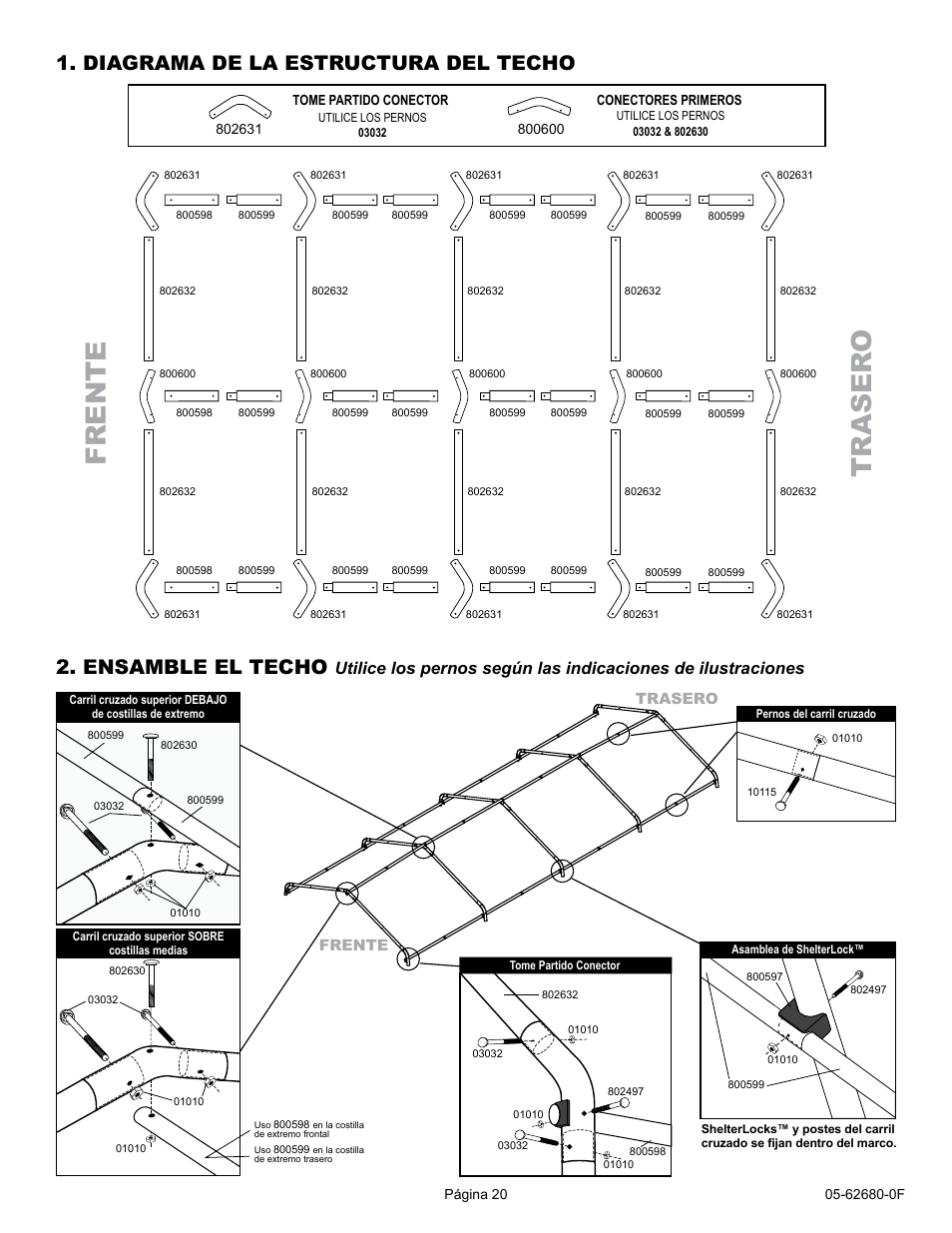 ShelterLogic 62680 10 x 20 x 8 AutoShelter User Manual | Page 20 / 24