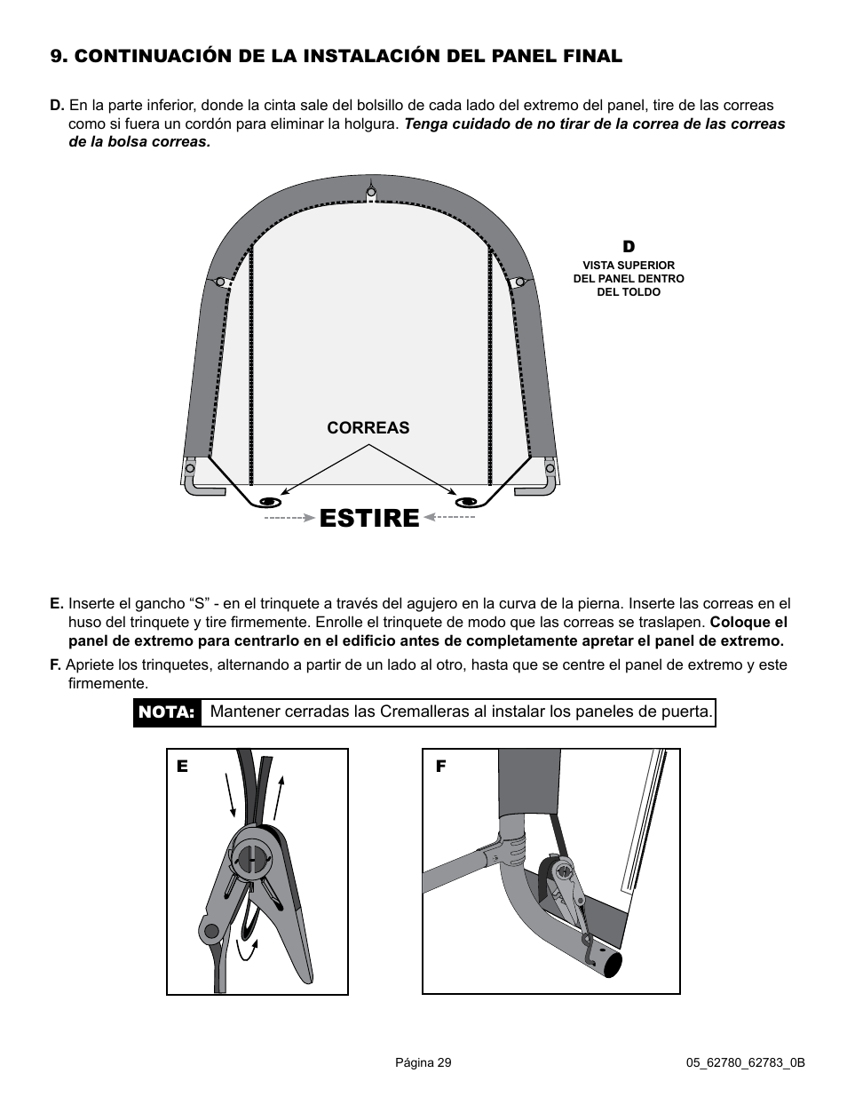 Estire | ShelterLogic 62783 Garage-in-a-Box RoundTop User Manual | Page 29 / 30