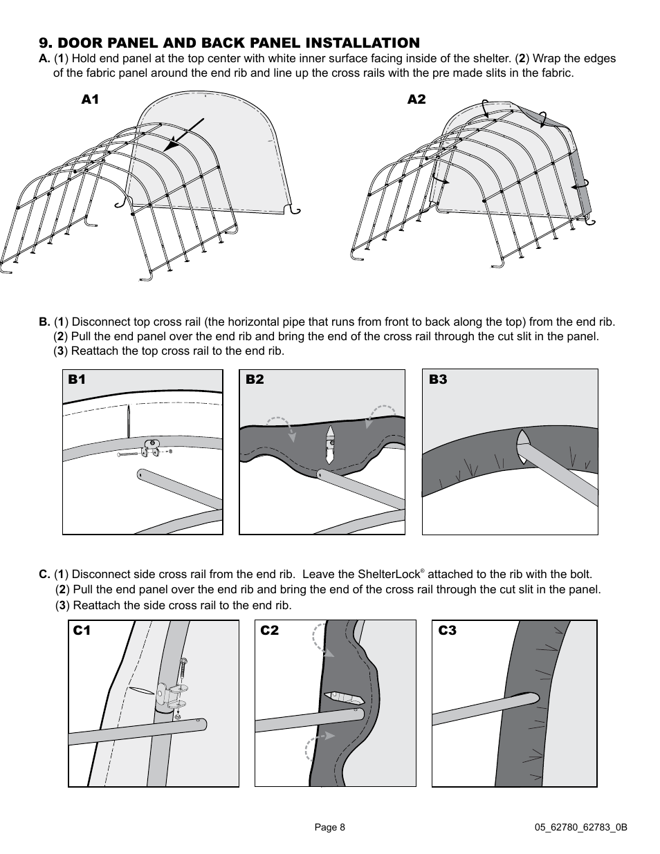 ShelterLogic 62783 Garage-in-a-Box RoundTop User Manual | Page 8 / 30