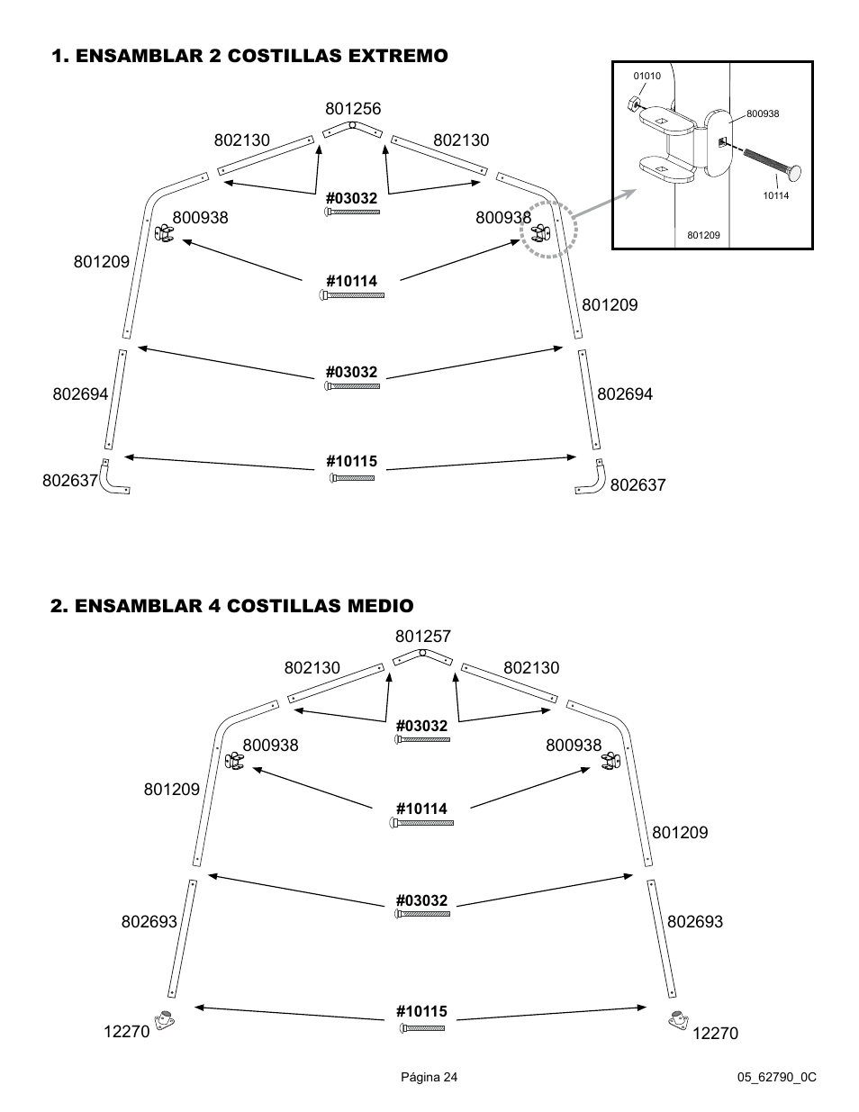 ShelterLogic 62790 12 x 20 x 8 Garage-in-a-Box User Manual | Page 24 / 30