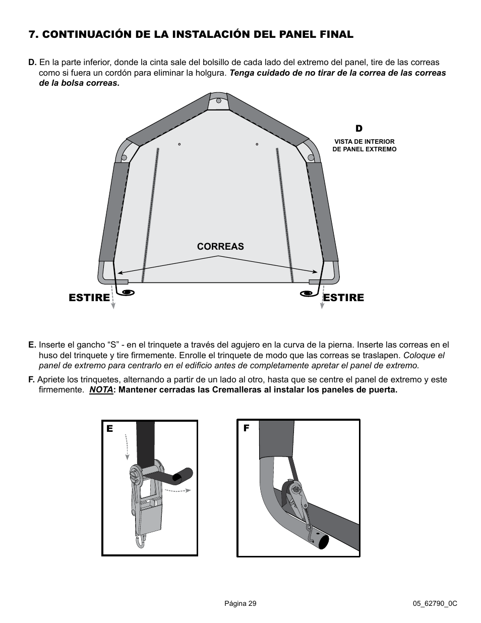 ShelterLogic 62790 12 x 20 x 8 Garage-in-a-Box User Manual | Page 29 / 30