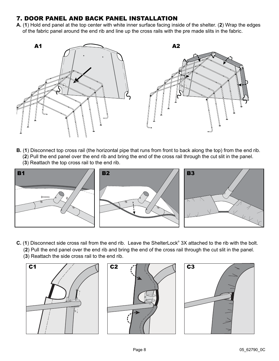 ShelterLogic 62790 12 x 20 x 8 Garage-in-a-Box User Manual | Page 8 / 30