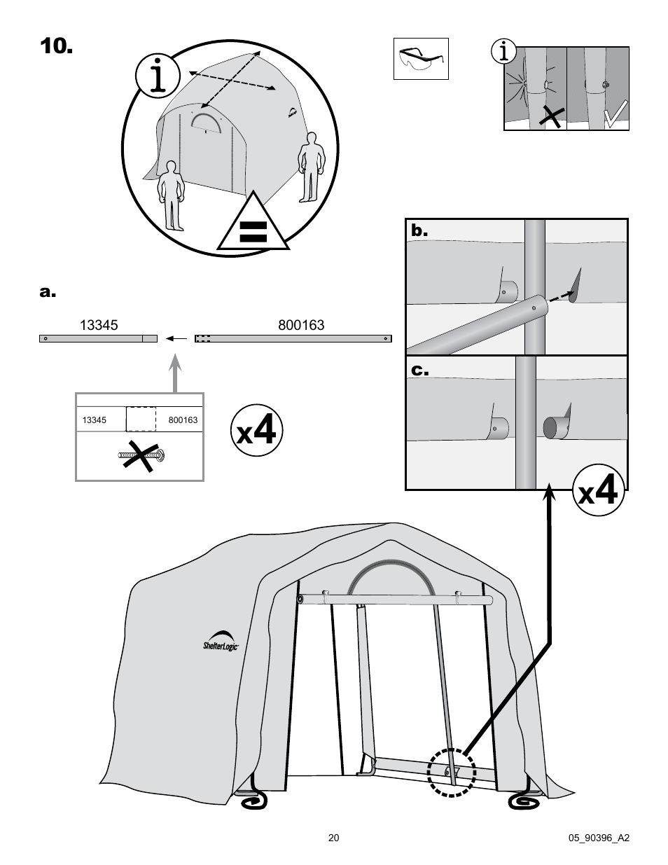 ShelterLogic 90396 Firewood Seasoning Shed 10 x 10 x 8 User Manual | Page 20 / 27