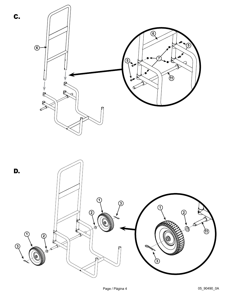 C. d | ShelterLogic 90490 Rolling Firewood Cart User Manual | Page 4 / 5