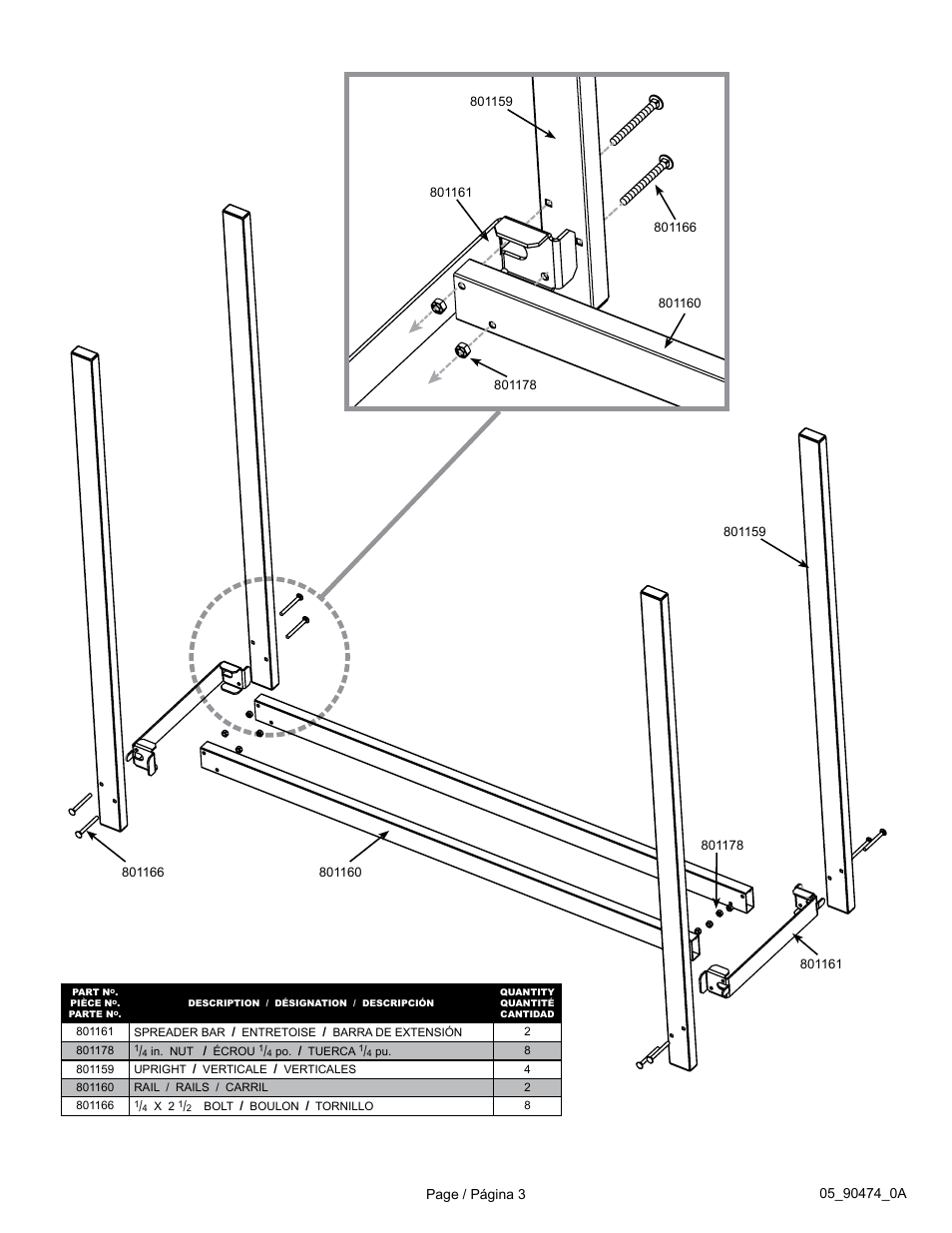 ShelterLogic 90474 Firewood Rack with Cover User Manual | Page 3 / 4