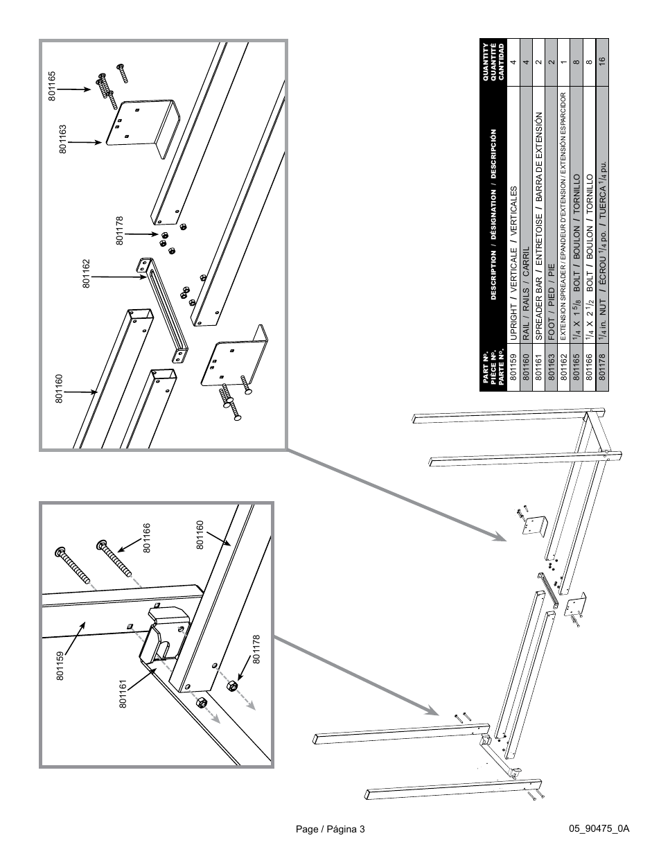 ShelterLogic 90475 Firewood Rack with Cover User Manual | Page 3 / 4