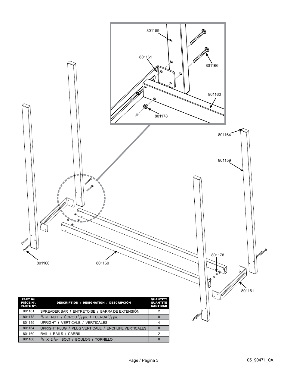 ShelterLogic 90471 Firewood Rack User Manual | Page 3 / 3