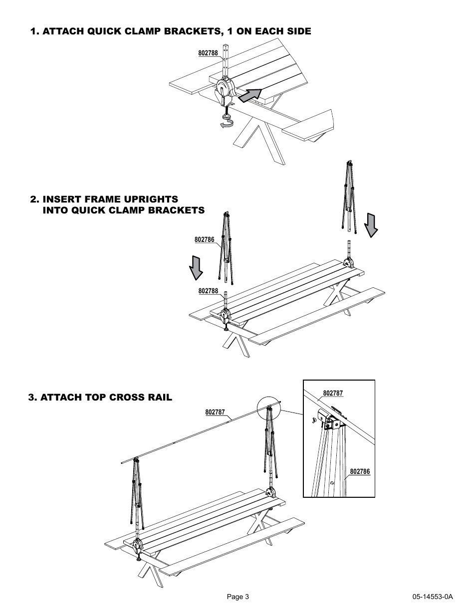 ShelterLogic 14553 7 4 x 10 Quick Clamp Canopy User Manual | Page 3 / 5