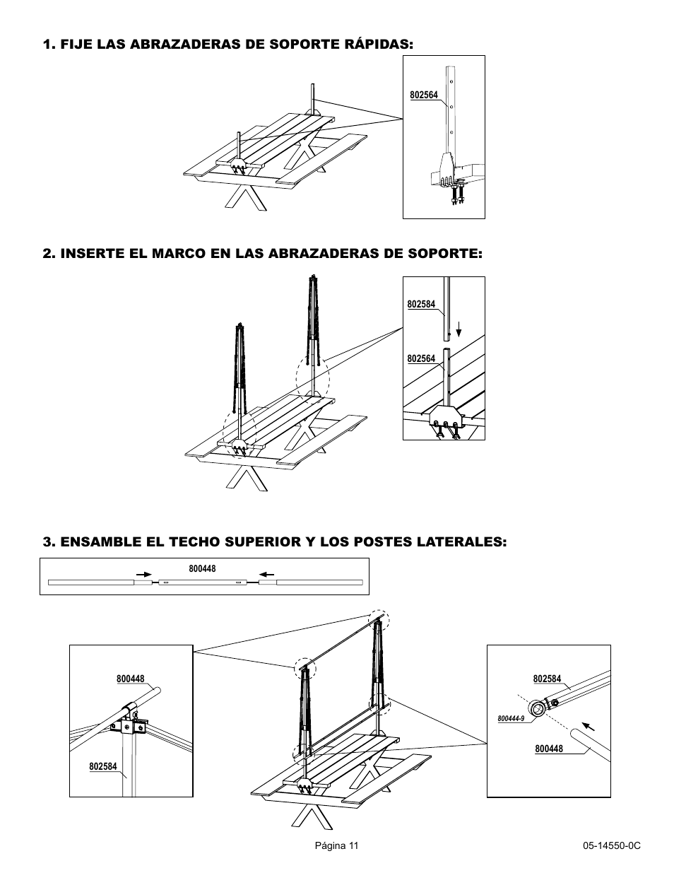 ShelterLogic 14550 7 4 x 10 Quick Clamp Canopy User Manual | Page 11 / 12