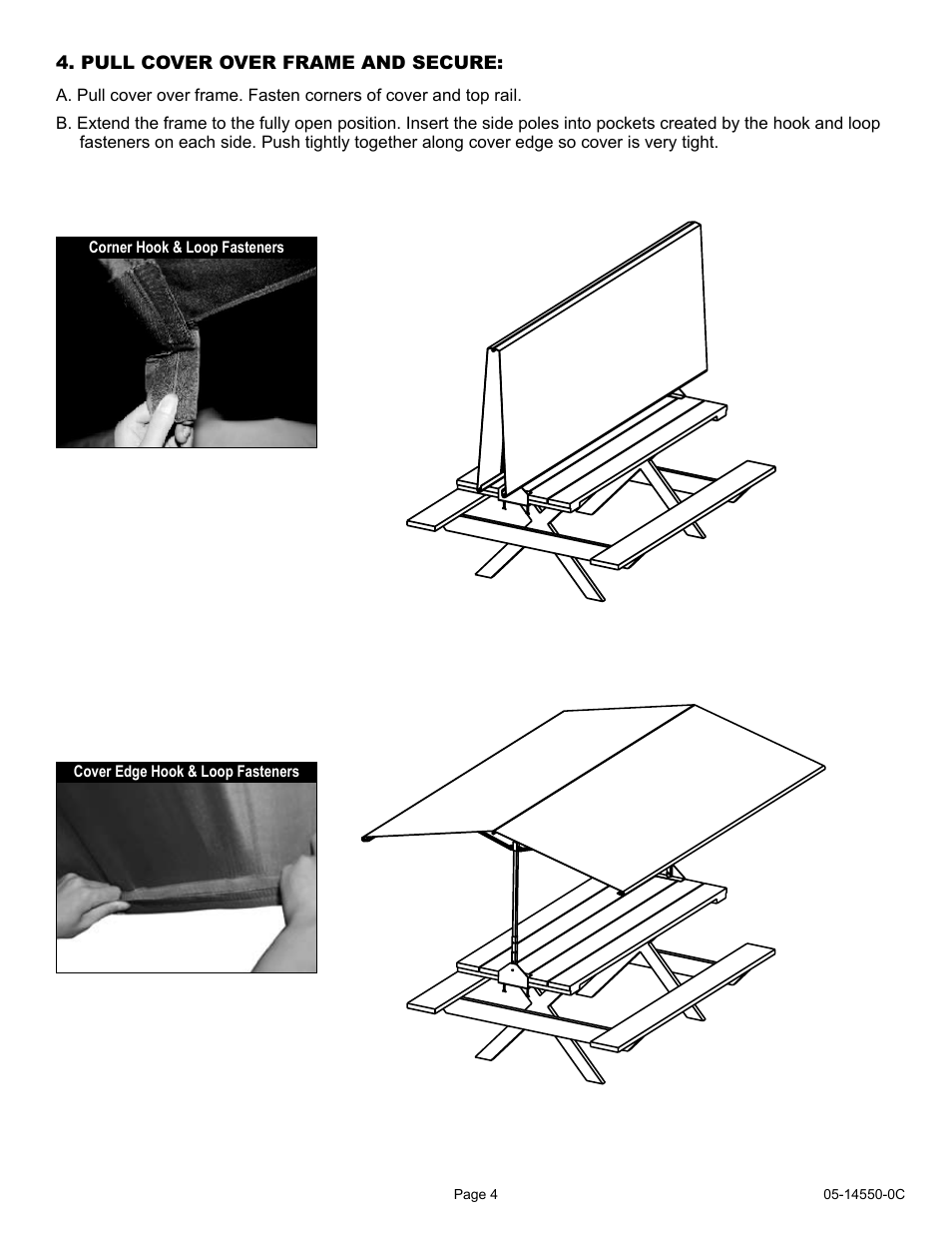 ShelterLogic 14550 7 4 x 10 Quick Clamp Canopy User Manual | Page 4 / 12