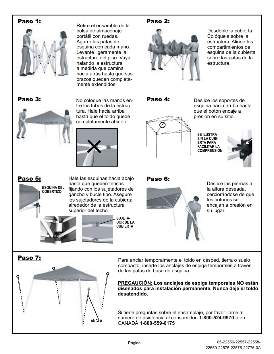 Step 7 | ShelterLogic 22776 10x10 Slant Leg Pop-Up User Manual | Page 11 / 12