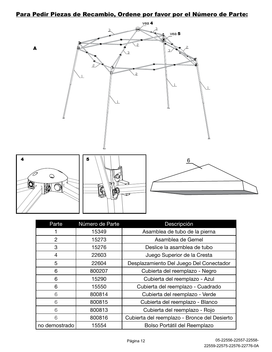 ShelterLogic 22776 10x10 Slant Leg Pop-Up User Manual | Page 12 / 12