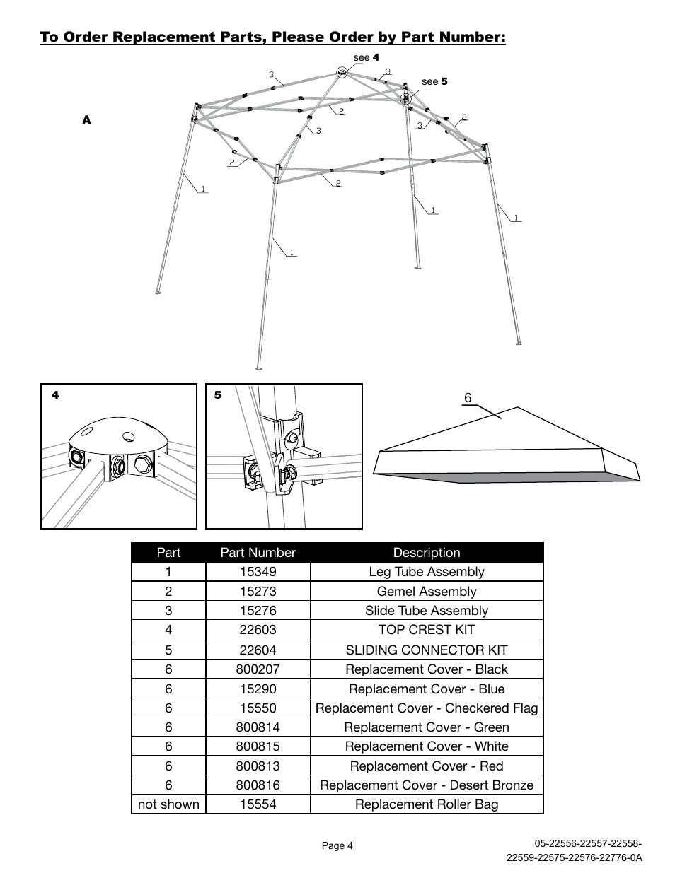 ShelterLogic 22776 10x10 Slant Leg Pop-Up User Manual | Page 4 / 12