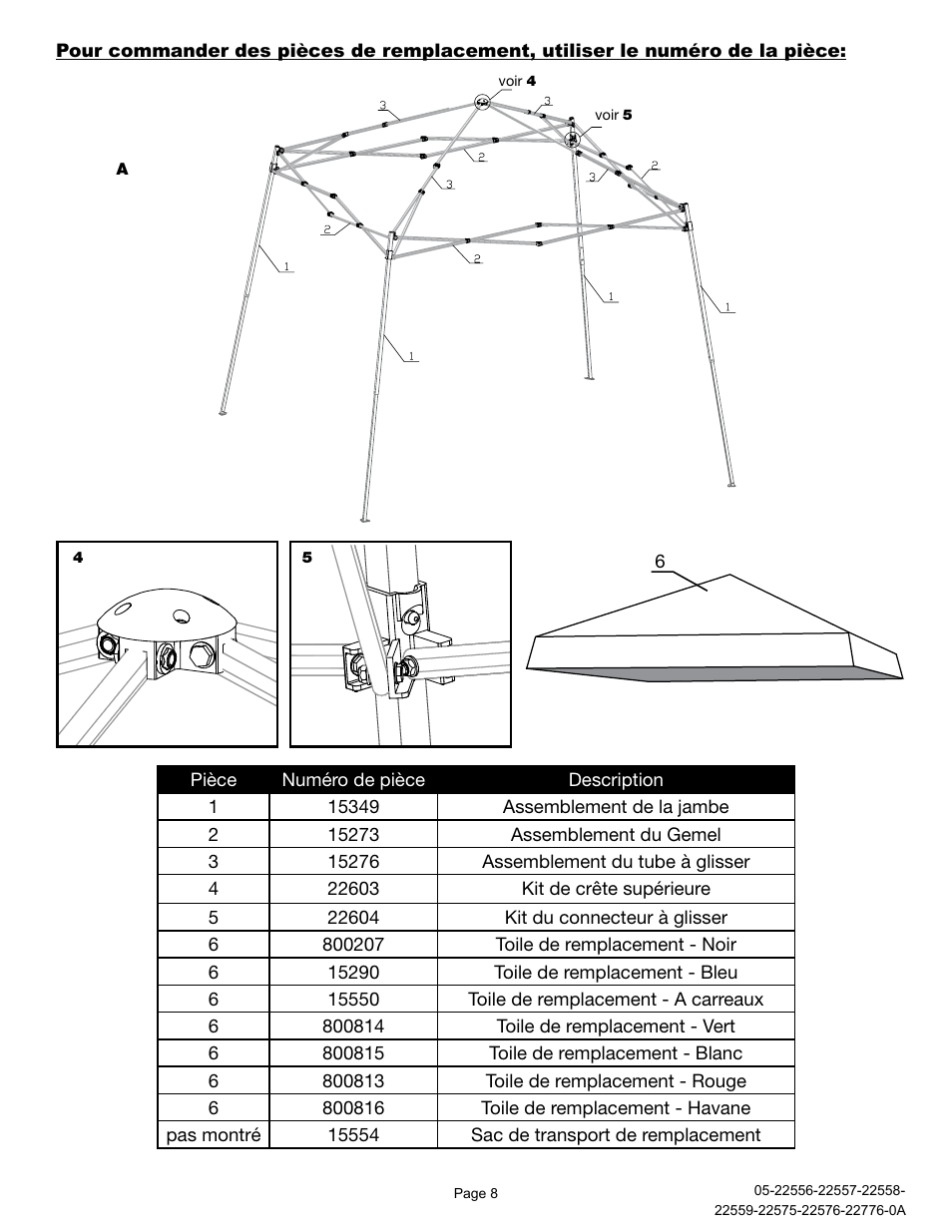 ShelterLogic 22776 10x10 Slant Leg Pop-Up User Manual | Page 8 / 12