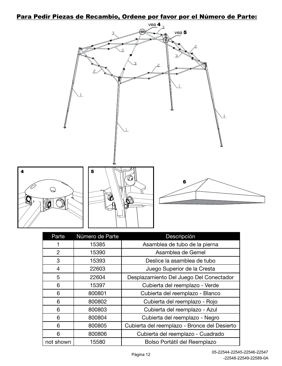 ShelterLogic 22589 12x12 Slant Leg Pop-Up User Manual | Page 12 / 12