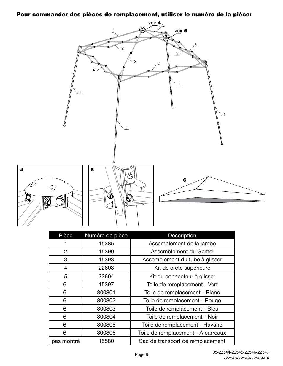 ShelterLogic 22589 12x12 Slant Leg Pop-Up User Manual | Page 8 / 12
