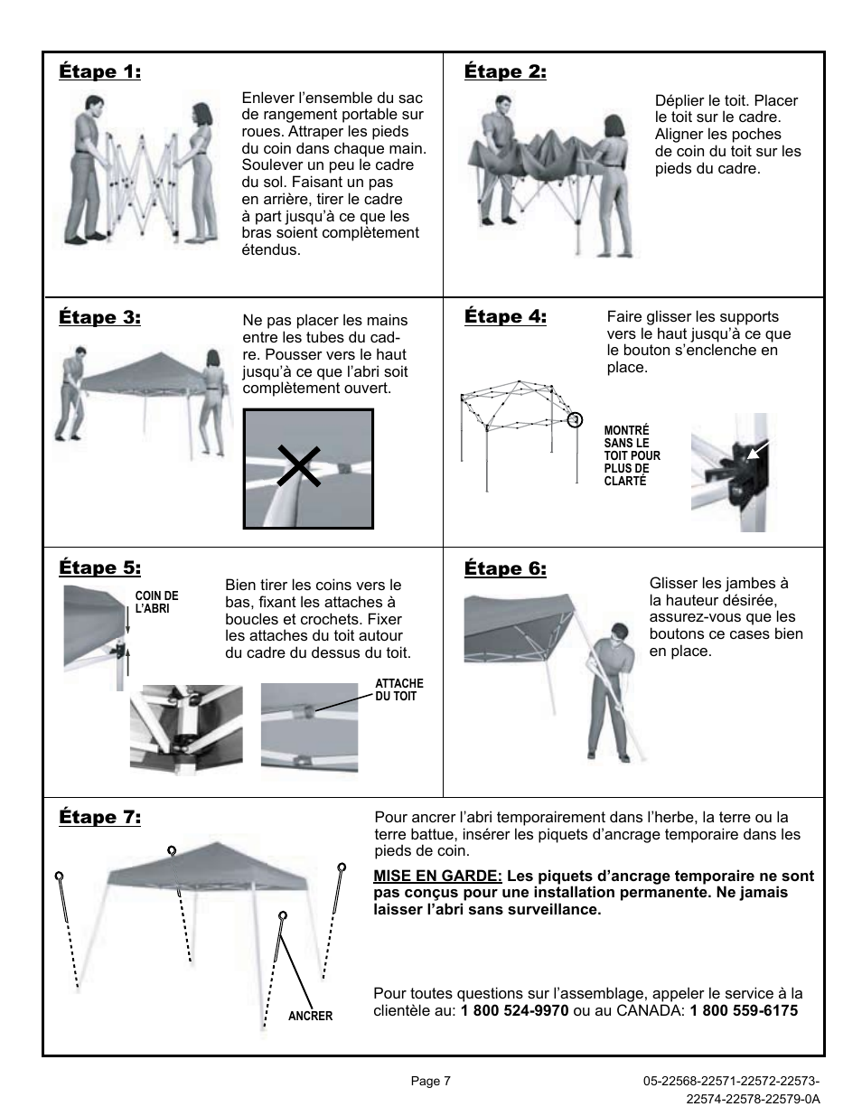 Step 7 | ShelterLogic 22578-22579 8x8 Slant Leg Pop-Up User Manual | Page 7 / 12