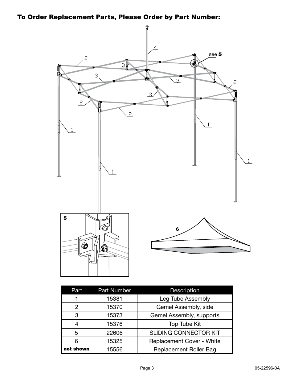 ShelterLogic 22596 10x10 Straight Leg Truss PopUp User Manual | Page 3 / 9