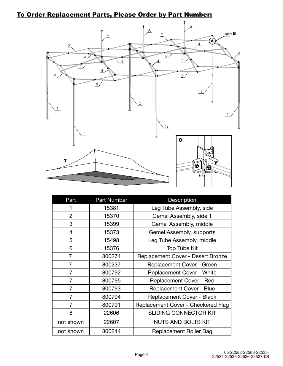 ShelterLogic 22533-22537 10x20 Straight Leg Pop-Up User Manual | Page 4 / 12